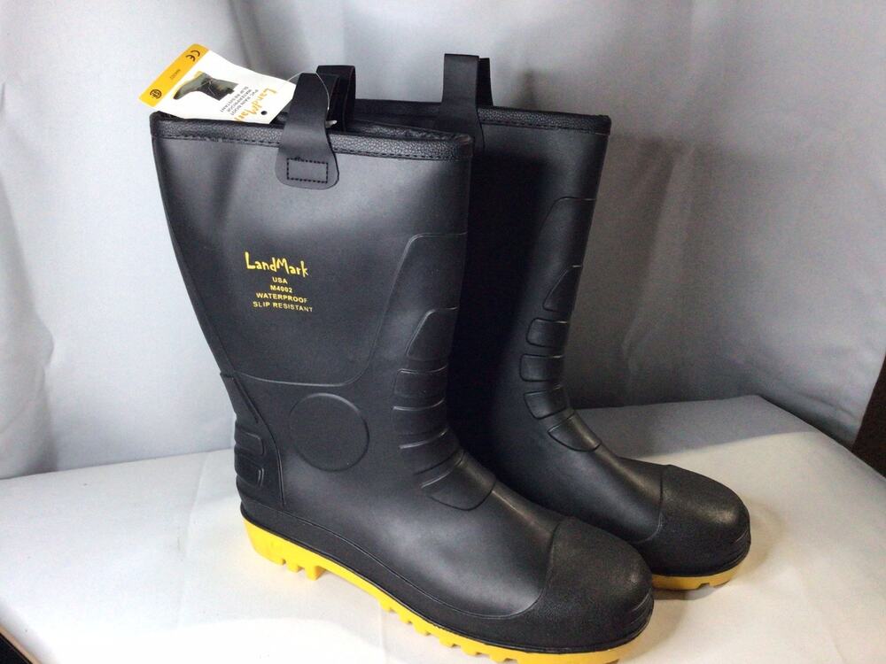 Winter Snow Rain Boots Warm Fleece Lined Thermolite Rubber Insulated Size 13